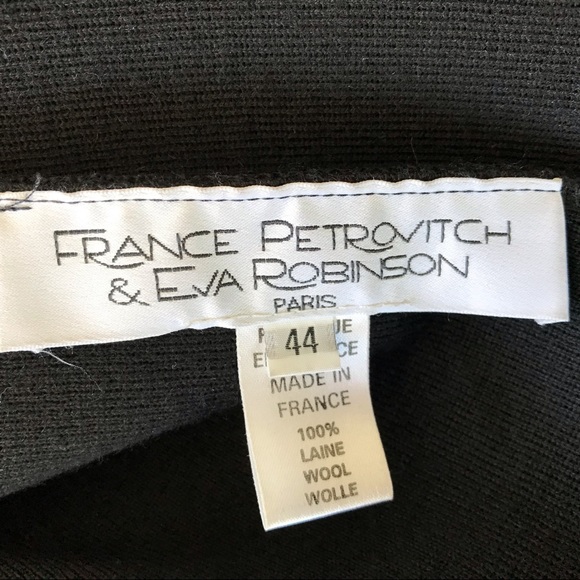 ✨Vintage France Petrovitch & Eva Robinson 100% Wool Blazer, Sz 44 (12) - Picture 9 of 10